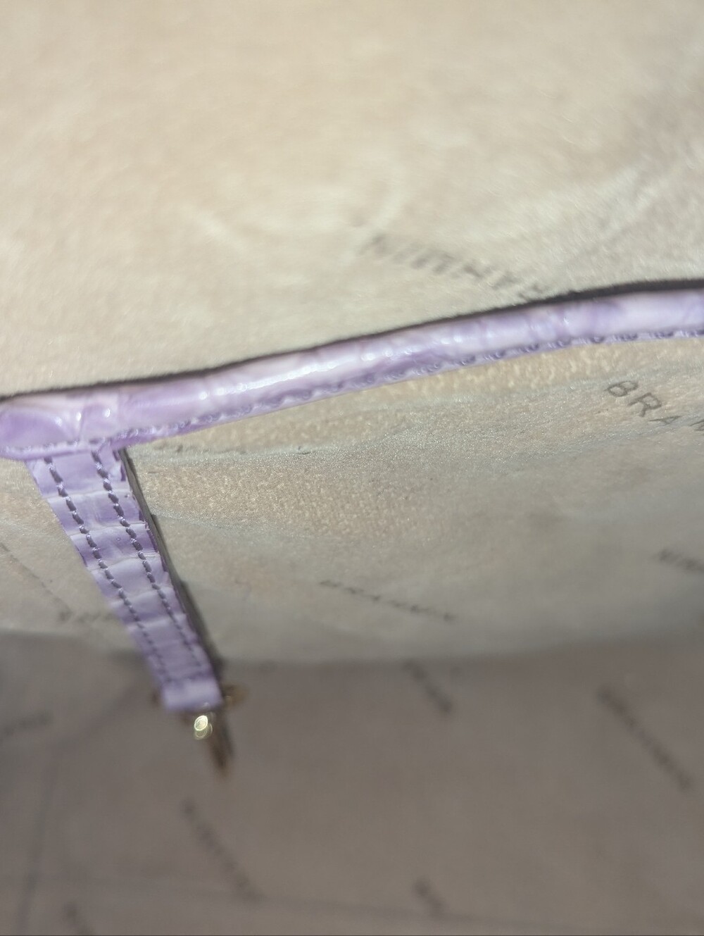 BRAHMIN DUXBURY SATCHEL LAVENDER - Picture 8 of 14